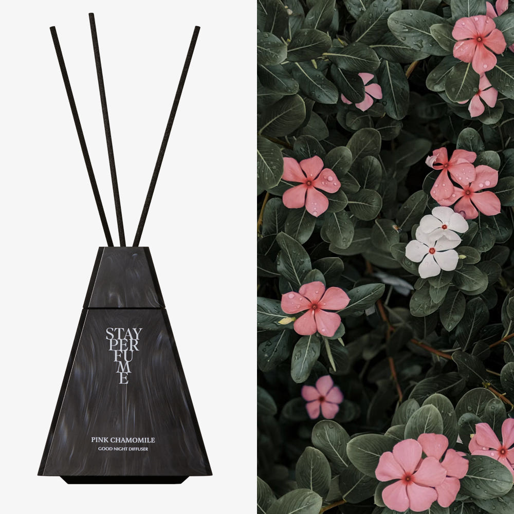 ステイパヒュームグッドナイト・ディフューザー200mlピンクカモミールマリオットホテル・ディフューザー+マスクパックをプレゼント