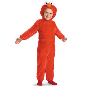コスプレ 仮装 エルモ フェイクファー 子供用 M(3T-4T) 【 コスプレ 衣装 ハロウィン 仮装 コスチューム 子供 アニメ キッズ セサミストリート エルモ グッズ パーティーグッズ こども