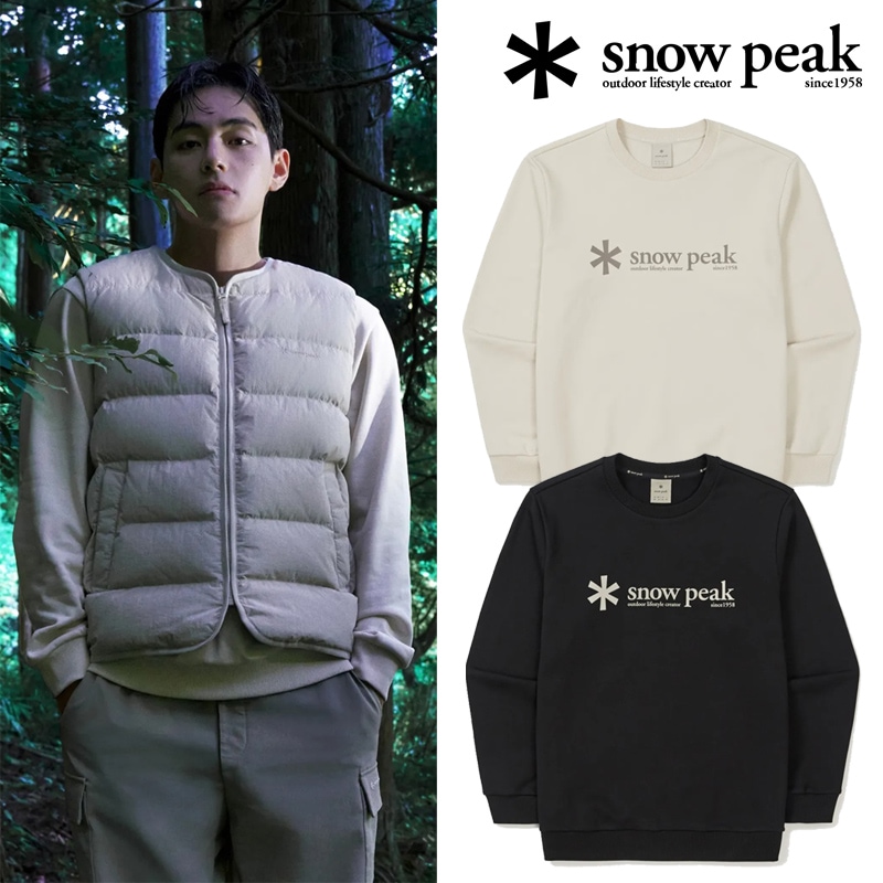 S25FMFHT68 BIG LOGO SWEATSHIRT V着用 やわらかな長袖 保温 速乾 すっきりシルエット 重ね着しやすい 秋冬の街からアウトドアまで快適 ユニセックス さらり快適 高保温