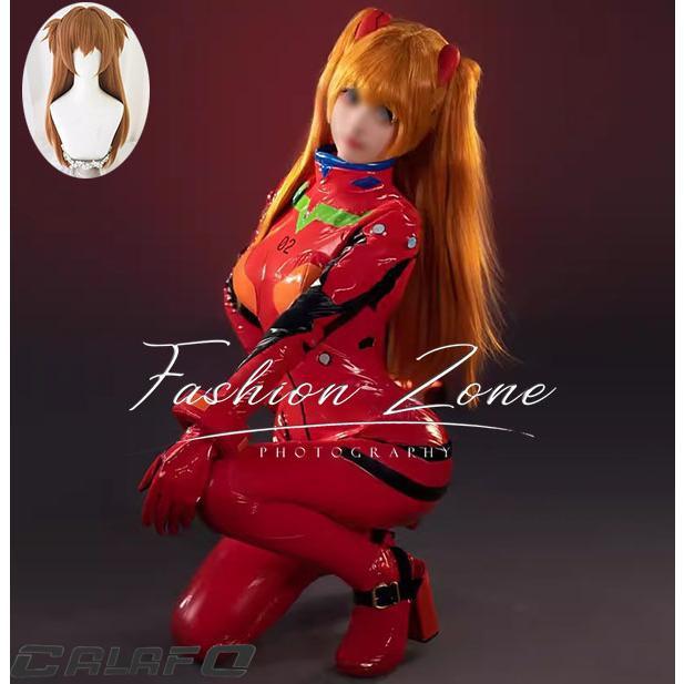 新世紀エヴァンゲリオン 風 明日香 惣流・アスカ・ラングレー コスプレ衣装 ウィッグ 靴 cosplay 演出服 変装
