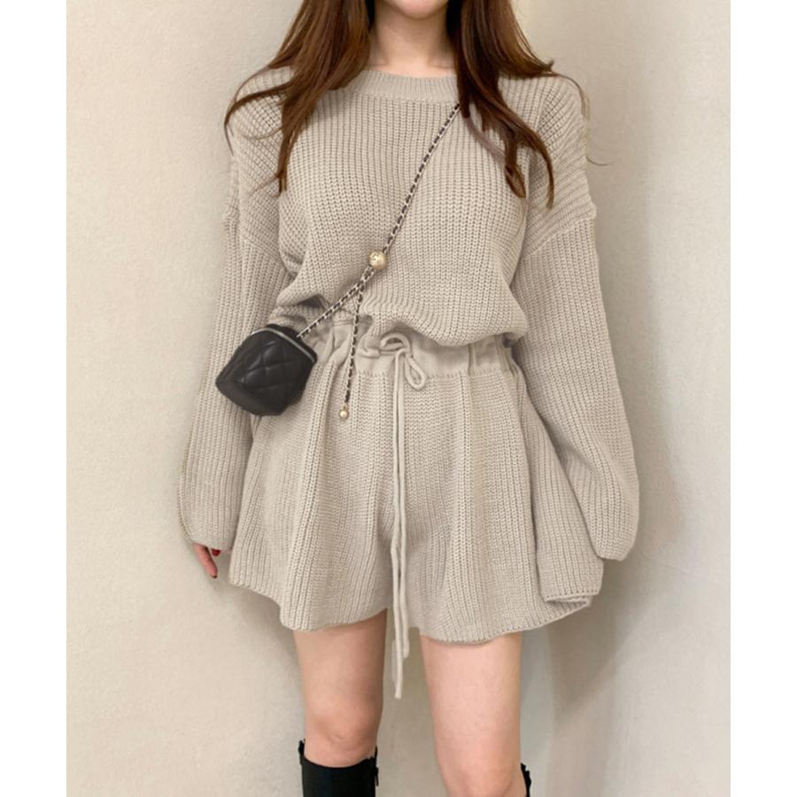 ニットオールインワン レディース長袖秋冬 5,468円