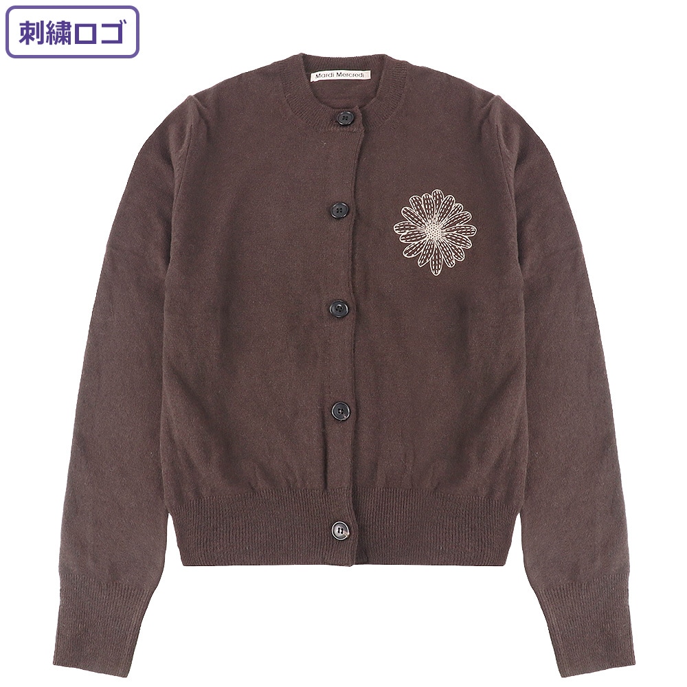 ニット CASHMERE BLENDED CARDIGAN ROUND NECK BROWN LATTE レディース 韓国 ファッション アパレル
