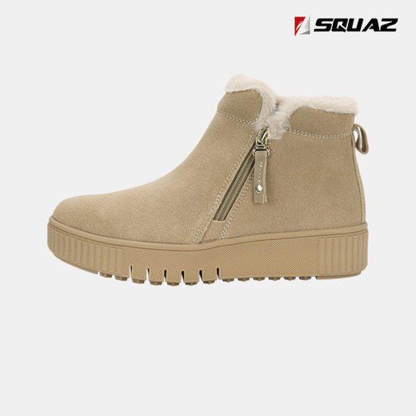 女性アンクルブーツ防寒起毛裏地スエードブーツSQS439