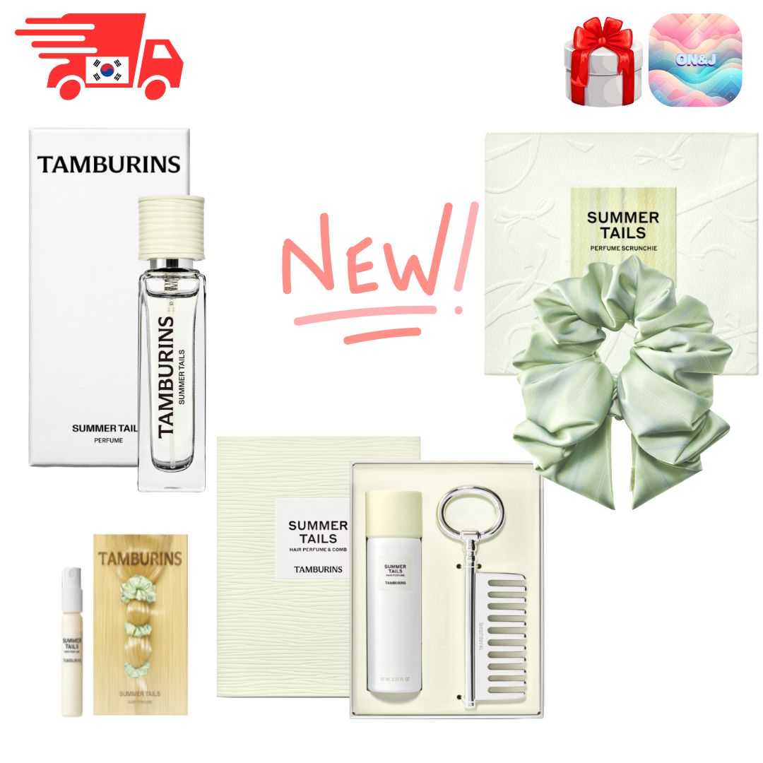 TAMBURINS SUMMER TAILS シュシュ&ヘアパフュームサンプル Qoo10] タンバリンズ 【新商品】SUMMER TAILS パフ : 香水