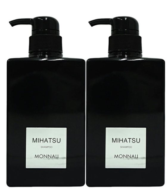 【2個セット】MONNALI モナリ クレンジングシャンプー 350ml MIHATSU ブラックシリーズ 黒いシャンプー・頭皮ケア・ヘアケア・ポンプタイプ・メンズ・レディース