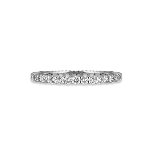 ドロシー 14k クラシックラップダイヤモンドエタニティリング (1.8mm)