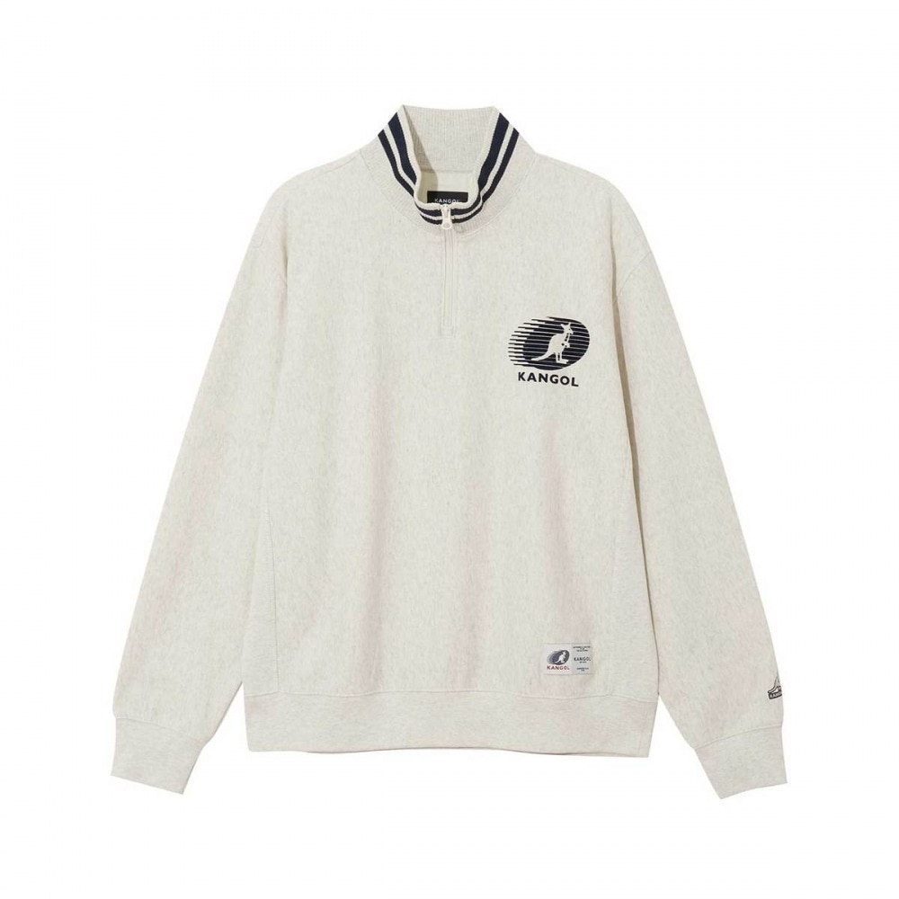 RUSH ロゴ ハーフジップ スウェット オートミール KRECRT17740