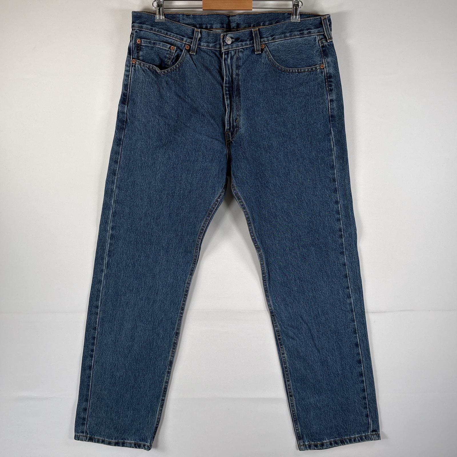 古着 デニムパンツ 505 ブルーデニム ジーンズ ジーパン ストレート 大きいサイズ w38 L32 インディゴブルー メンズ