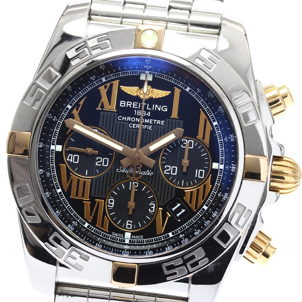 ブライトリング BREITLING IB0110 クロノマット44 クロノグラフ 自動巻き メンズ 箱・保証書付き_889680【中古】