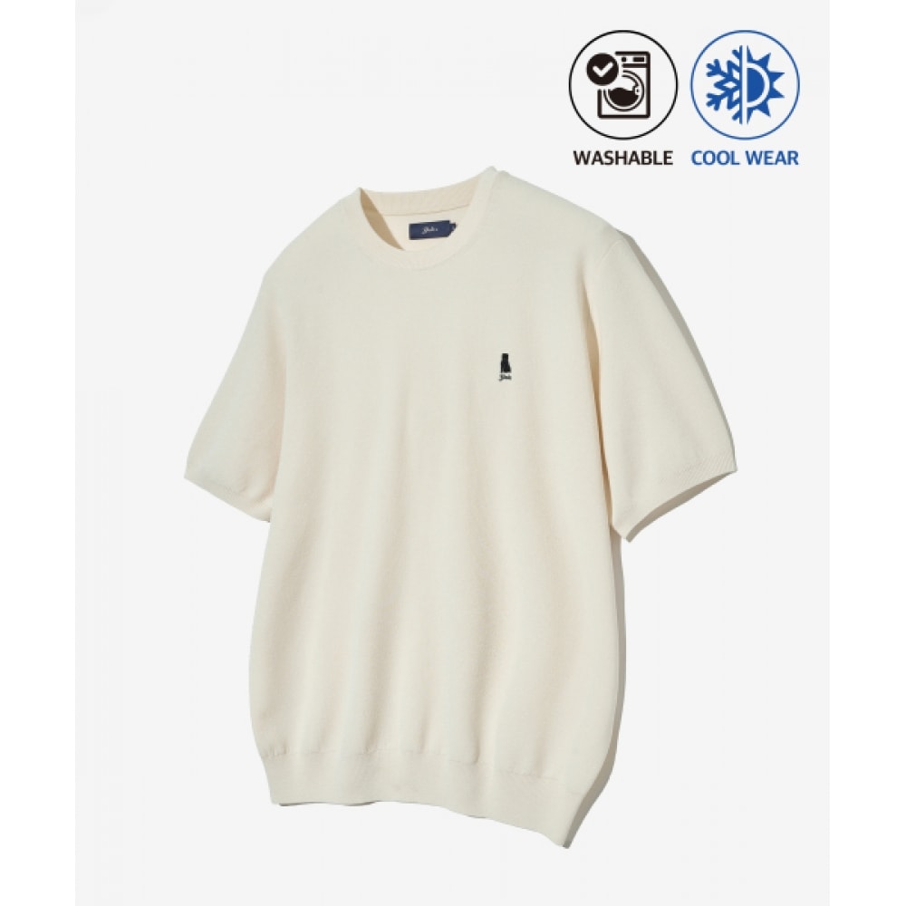 エールコンフォートクールラウンドニットアイボリー