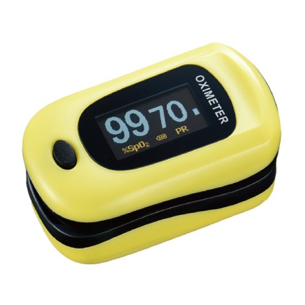 送料無料酸素飽和度計測器 パルスフロー レモンイエロー 1個