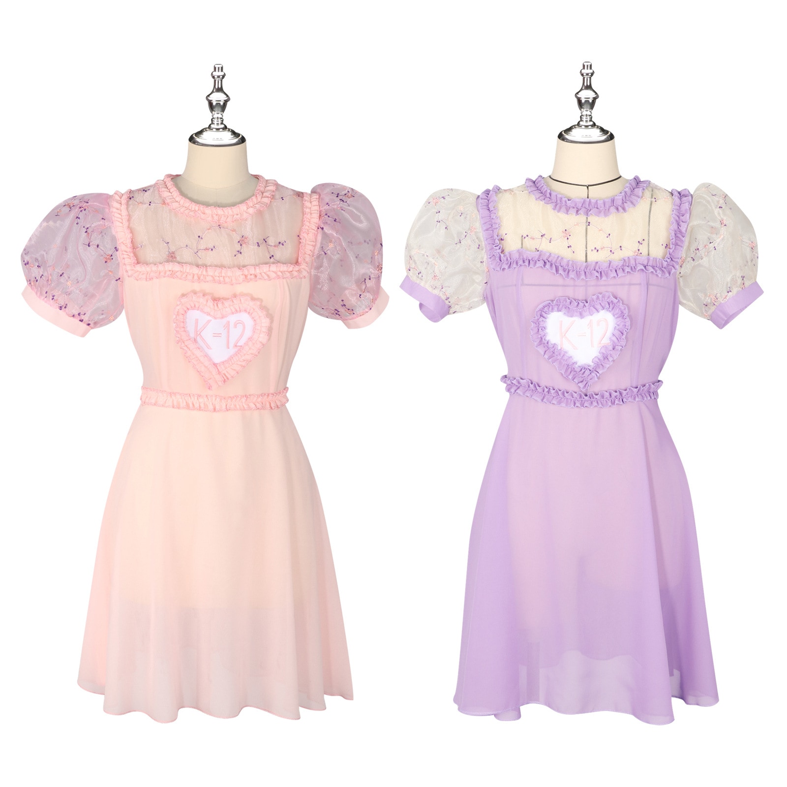 泣いている男は学校に行きcosを覚えています r n1001-学校ピンクのパフスリーブドレスへの泣いている男のメモ r n1002-学校のパープルパフスリーブドレスへの泣いている男のメモ r n2