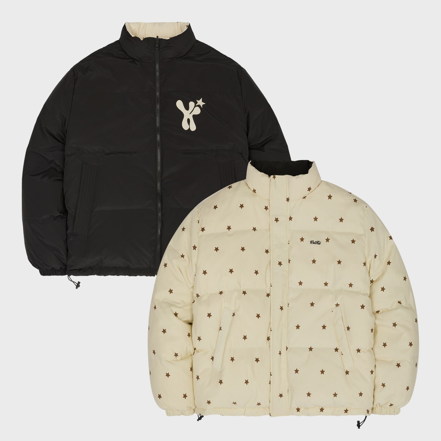 Star Logo Riversible Corduroy Short Padding IVORY