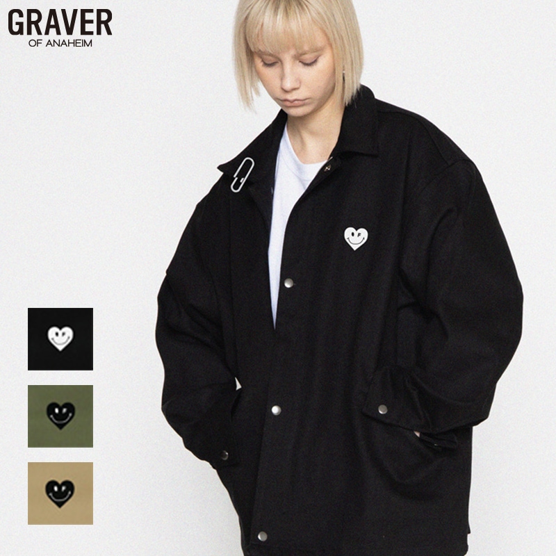 [UNISEX]ハートスマイルジャケット_3color
