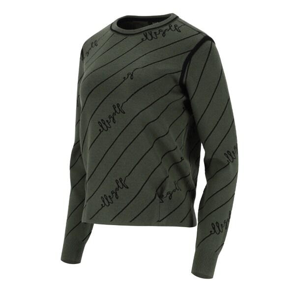 (6K63351 105) 2024年 女性 秋 シーズンパターン ラウンド セーター