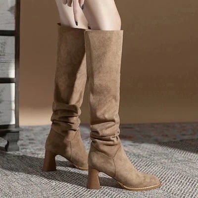 年に起爆したベルベット小柄な長靴 り レディースブーツ 秋冬ファッション ロングブーツが復活(最安値保証) 5,225円