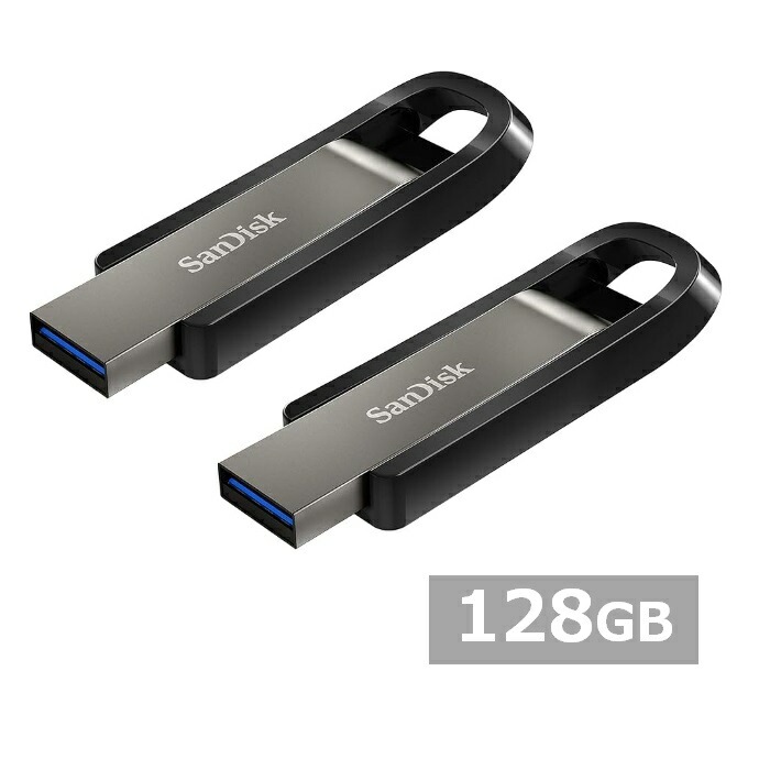 【2セット】 サンディスク USBメモリ SDCZ810-128G-G46 Extreme Go USB Drive 128GB Sandisk USB3.2 USBメモリー メモリスティック