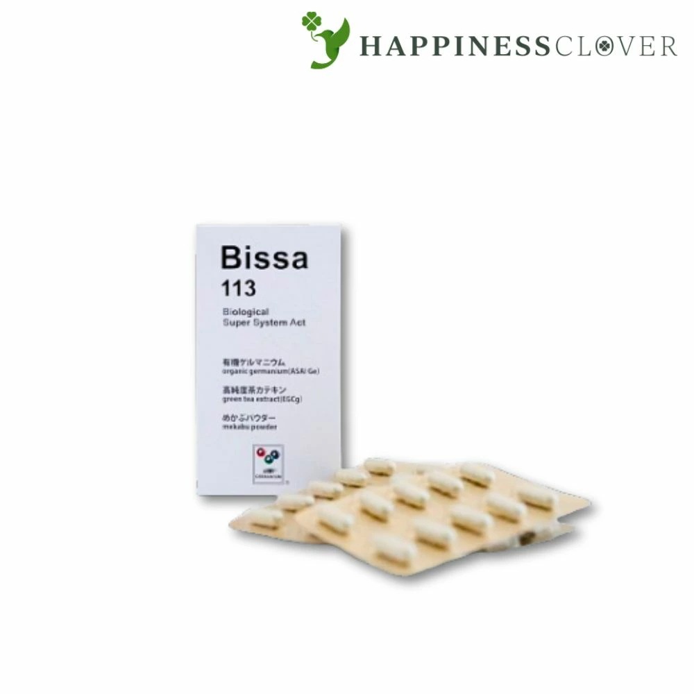 Bissa113 60カプセル ビッサ113 浅井ゲルマニウム アサイゲルマニウム ゲルマニウム サプリ カプセル 水溶性 有機ゲルマニウム 国産 ビッサ めかぶ メカブ 茶カテキン カテキン