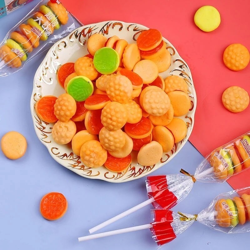 Q弾グミキャンディーバーガーキャンディーマシュマロ22g子供用ロリポップバルクカジュアルスナックスプリー