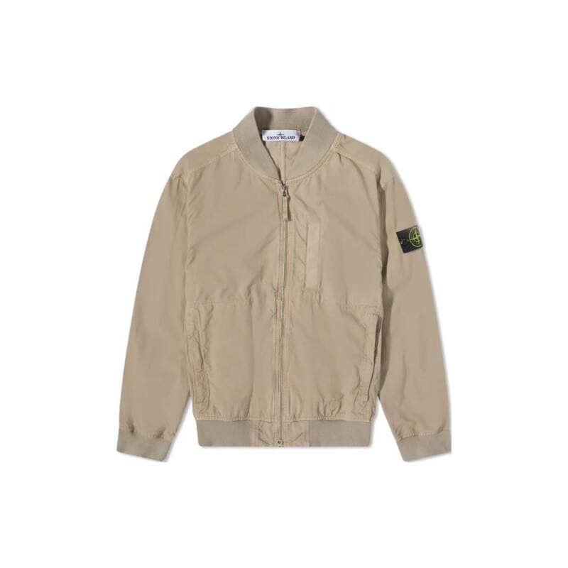 ディモント 23SS ストーン メンズ ワッペンパッチ キュプロ ボンバージャケット（ベージュ） 781542629 V0092