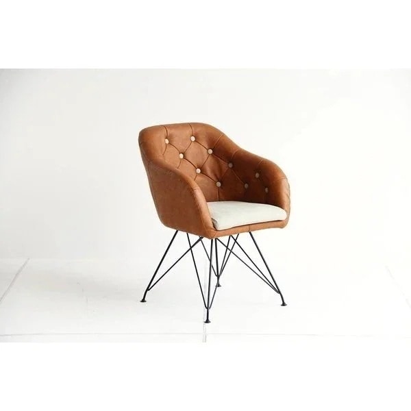 チェア 椅子 ファブリック ミッドセンチュリー おしゃれ レトロ デスクチェア イス いす ロビーチェア エントランスチェア 座面高46cm