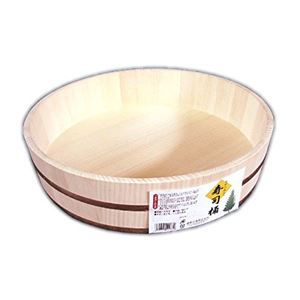 (6個セット) 寿司桶 飯台 1.5升 42cm 大きいサイズ 日本製 木製 手巻き寿司 ちらし寿司 盛り付け用 店舗 飲食店 寿司店 宴会