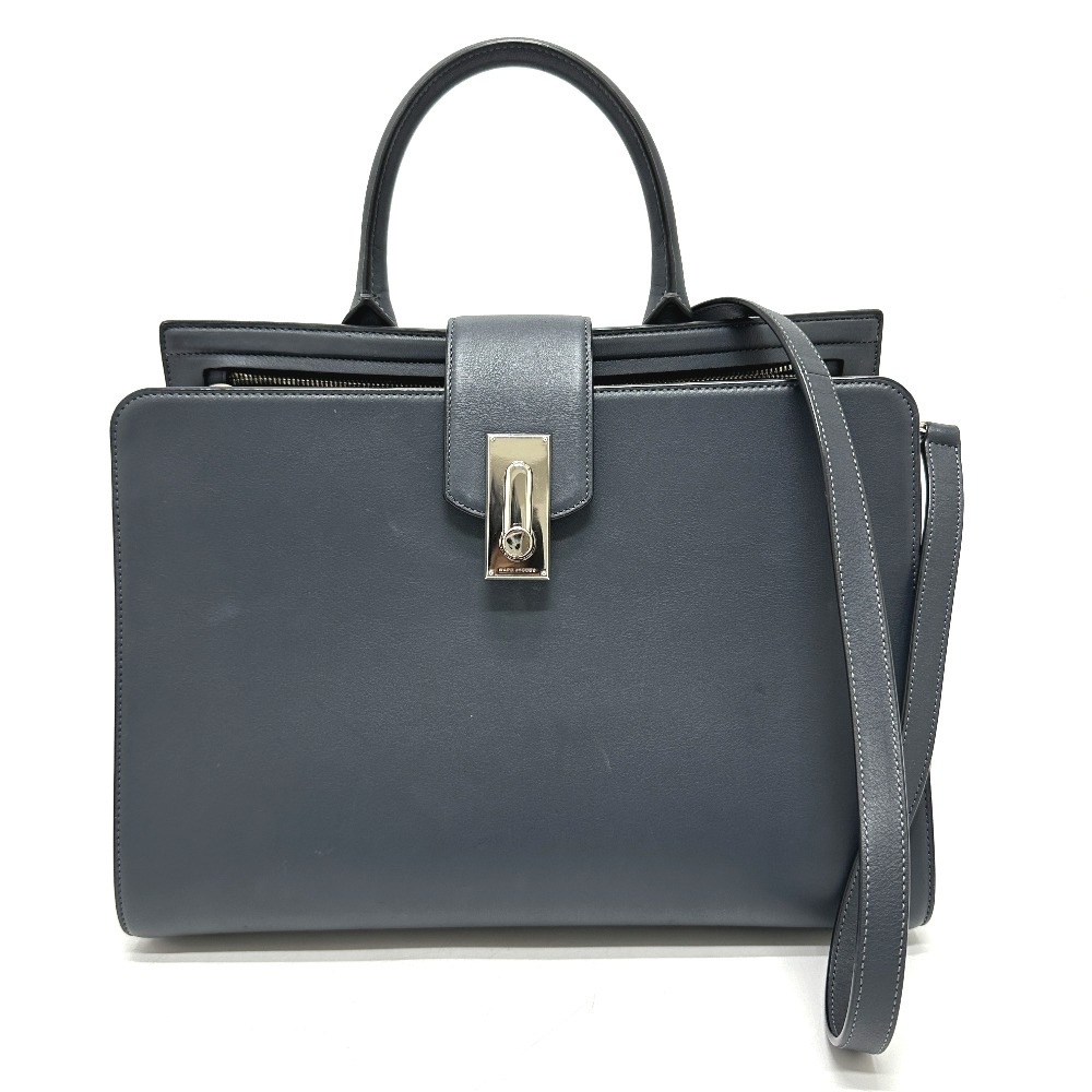トートバッグ ターンロック ハンドバッグ ショルダーバッグ 2WAY トップハンドル west end small top レザー グレー