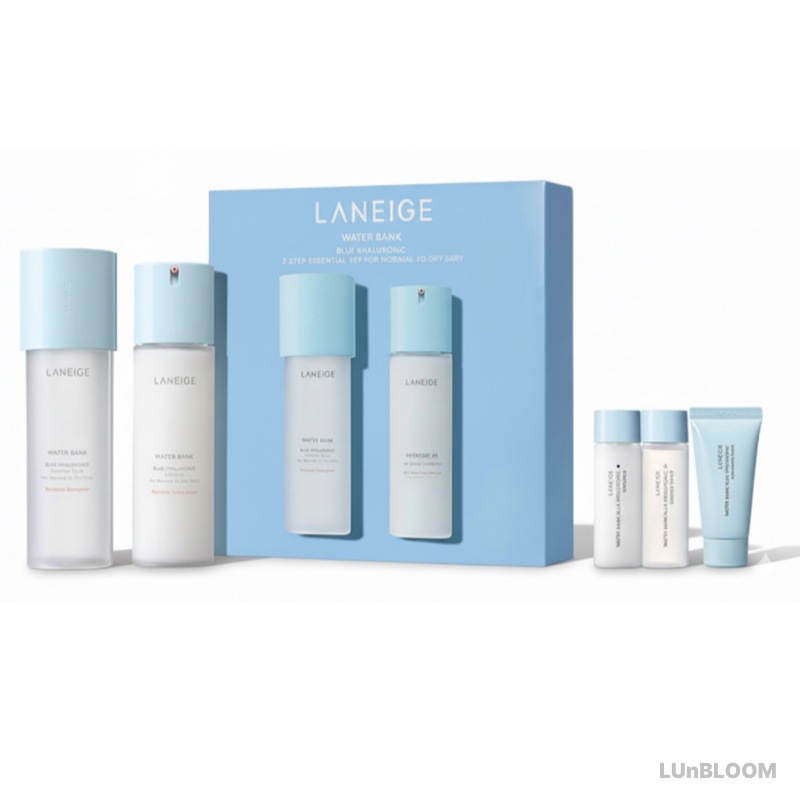 【ギフトに最適】ウォーターバンクブルーヒアルロニック基礎2種/トナー 160ml+エマルジョン 120ml