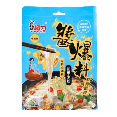 [超力]　醬爆料足料小清新花甲米粉　１食パック インスタント袋麺 181G×3パック （香港版） 6,090円