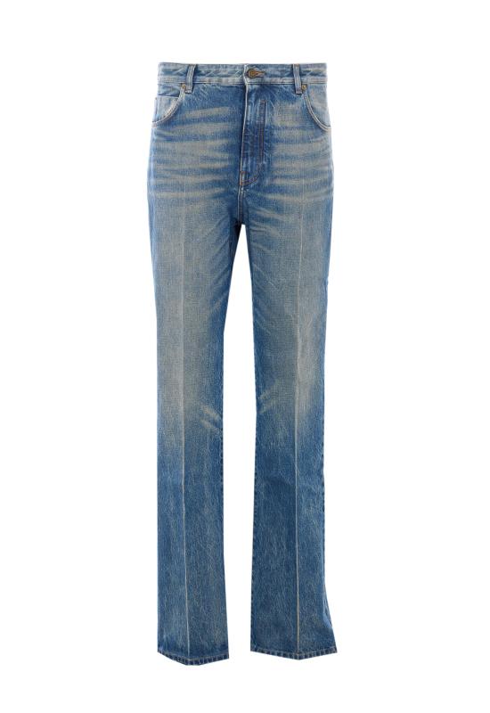 BALMAIN Men Denim Pants MI120DG10 6AW Blue