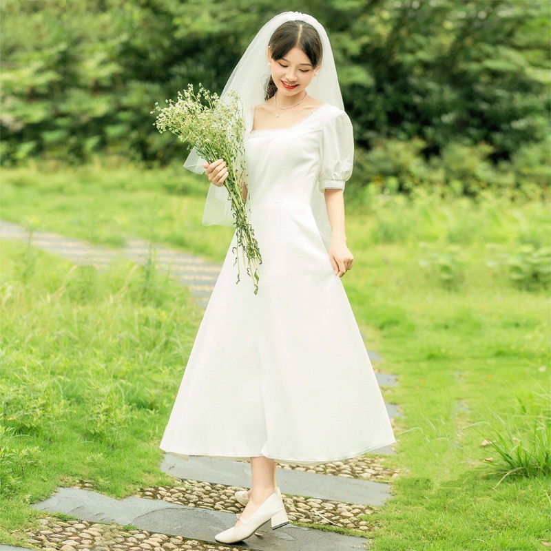 ウェディングドレス 二次会 花嫁 ドレス 結婚式 袖あり ブライダル 演奏会 披露宴 ロング ウエディングドレス 発表会 コンサート 大きいサイズ フォーマル 前撮り パーティードレス 小さいサイズ