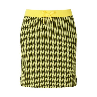 正規品 PEARLY GATES GOLF レディース ジャックバニー ハウンドトゥース ニットスカート