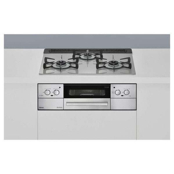 RHS31W32L24RASTW-13A クラウドシルバー Lisse [ビルトインガスコンロ(都市ガス用両側強火力幅60cm)]