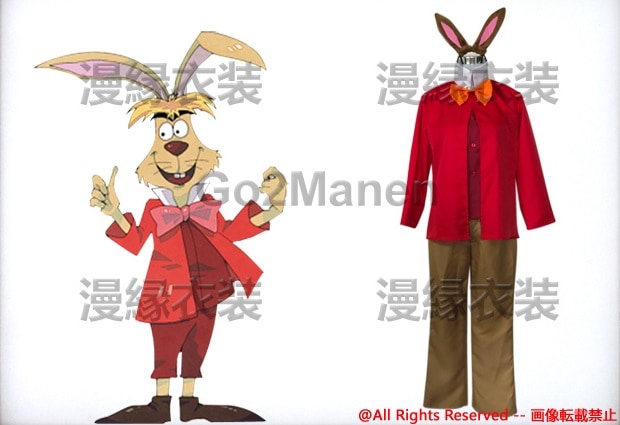 コスプレ ディズニー衣装不思議の国のアリス 三月ウサギ