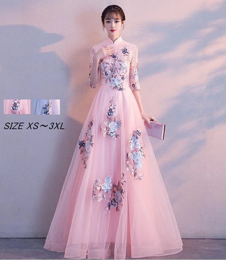 ウエディングドレス ロングドレス カラードレス Aラインドレス 演奏会 Long dress パーディードレス 30代 40代 50代 ステージ衣装 オペラ声楽 成人式 花嫁 忘年会 結婚式 ピアノ