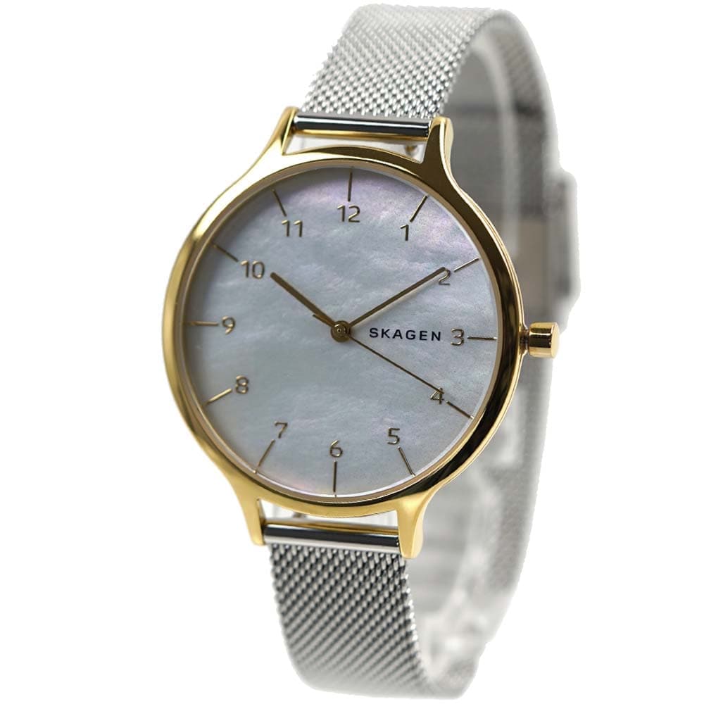 スカーゲン 腕時計 レディース アニータ ステンレス メッシュベルト ゴールド×シルバー SKAGEN ANITA SKW2702