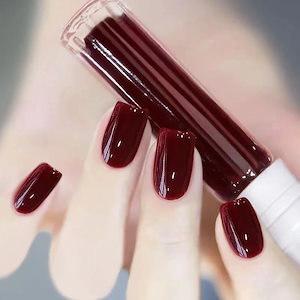 70 アイテム マニキュア チェリーワインレッド 防水 剥離不可能 ベーキング 速乾 耐久性 学生向け