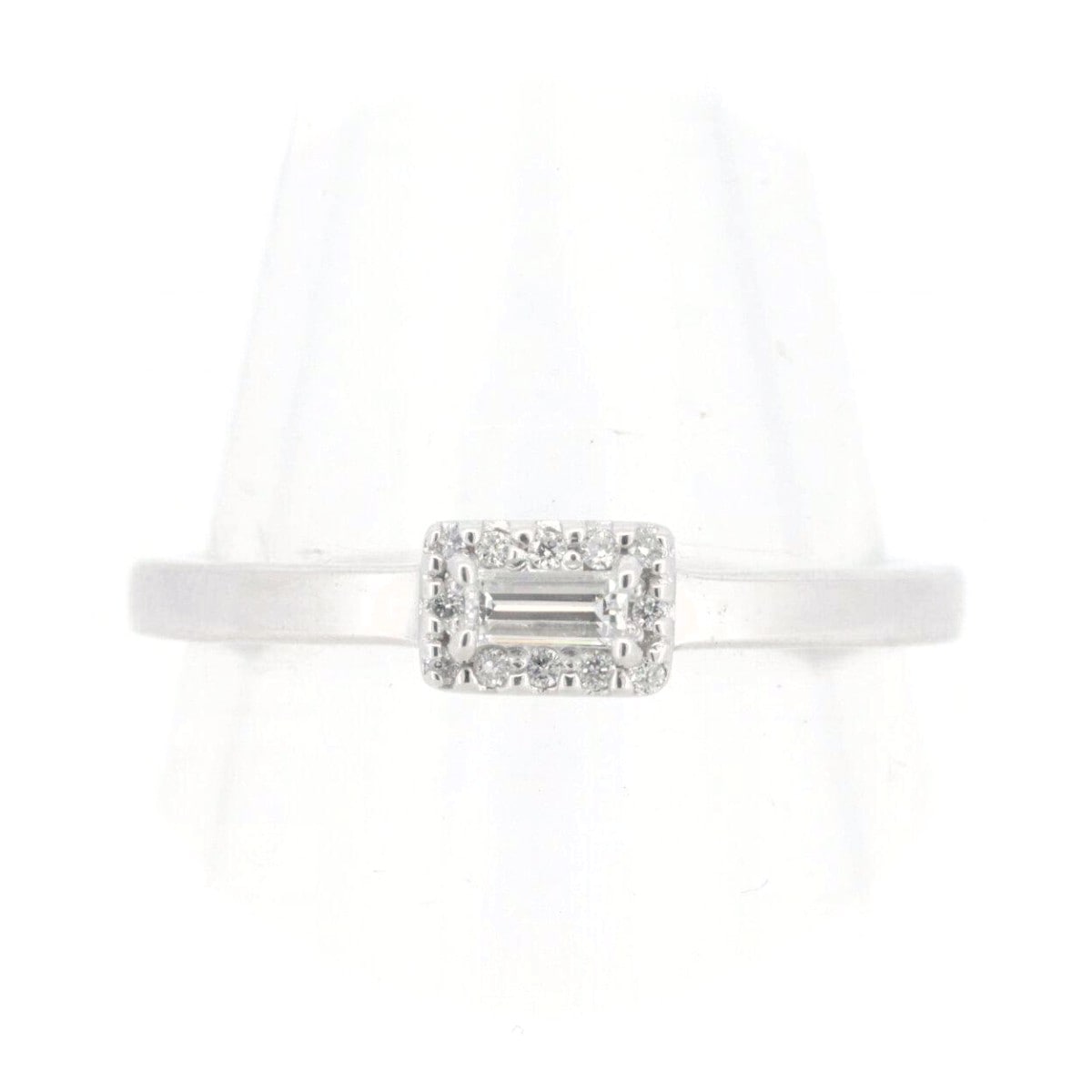 ダイヤモンド リング 指輪 11号 0.10ct K18WG(18金 ホワイトゴールド) 質屋出品
