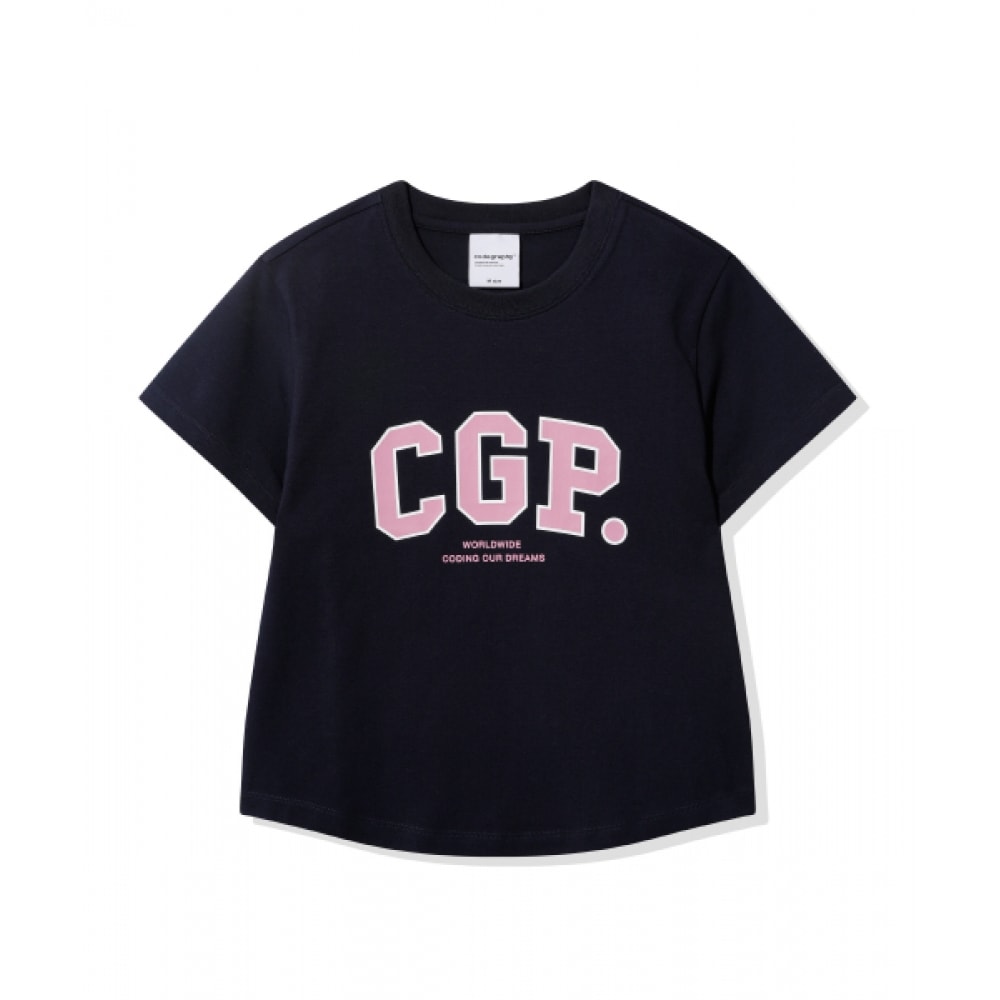 CODEGRY (レディース) スリムフィット CGP アーチロゴショートスリーブ Tシャツ_ネイビー
