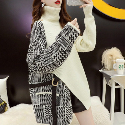 トップス ニットソー セーター 袖あり 長袖 レディース 個性的 大人 可愛い きれいめ シンプル カジュアル 上品 おしゃれ 主役級 存在感 冬 10代 20代 30代 暖かい 学生 ママ 公園