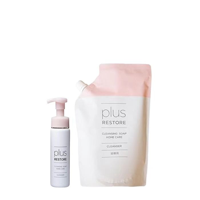 クレンジングソープ泡 ホームケア 200mL + 詰替用 500mL 泡タイプ【メイク落とし】【洗顔料】