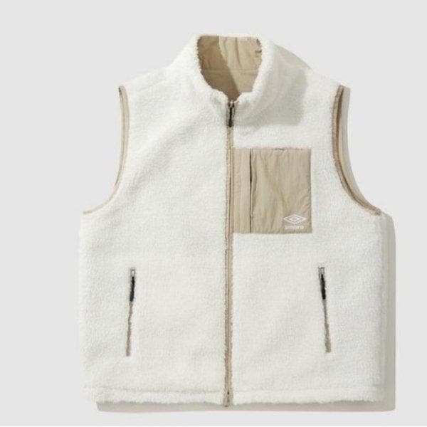 チョッキ JQS UP423CWVO1-SCW オンアンドオffリバーシブルフリースベスト / sweetcorn