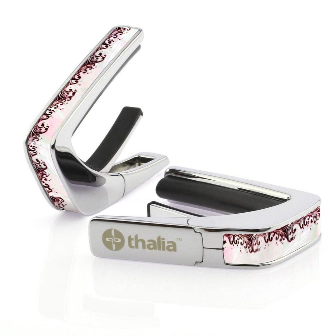 Thalia Capos ギターカポ クローム仕上げ TH-CC201-02 White Pearl Waves 生産終了モデル・廃盤 アメリカ製【並行輸入】