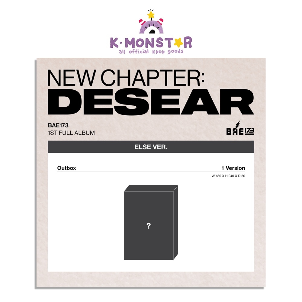 BAE173 - NEW CHAPTER : DESEAR / 1ST FULL ALBUM (ELSE ver.)