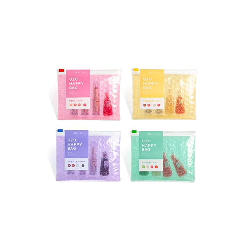 UZU BY FLOWFUSHI (ウズバイフローフシ) HAPPY BAG [YELLOW edition] 38C/99F UZUリップシリーズ 豪華4点セット 最大総額8,360円相当 リッ