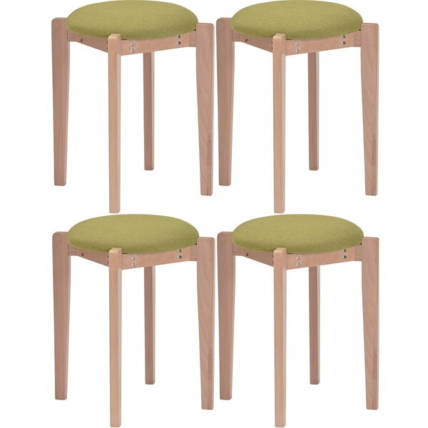 タマリビング スタッキングスツール シェル GN 4脚入 ナチュラルグリーン メーカー直送