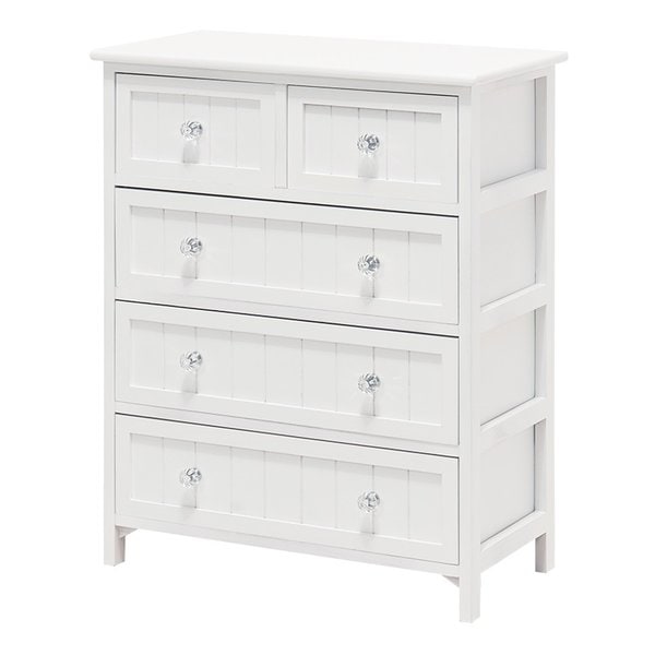 チェスト 約 幅60×奥行31×高さ76cm ホワイト MCH-5505WH