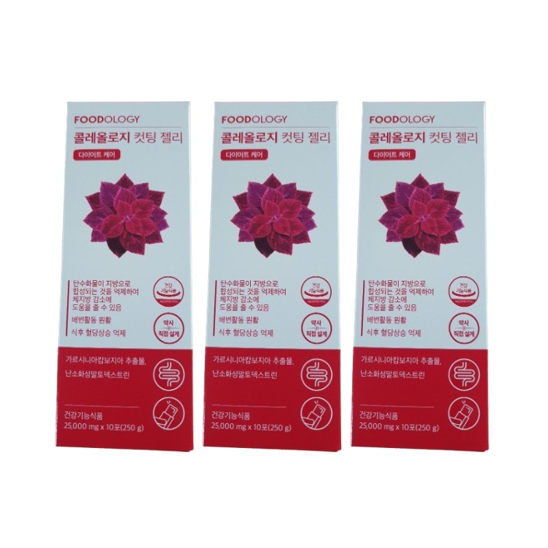 コレオロジーカット ザクロ味 ゼリー 10包 x3/ Cutting jelIy