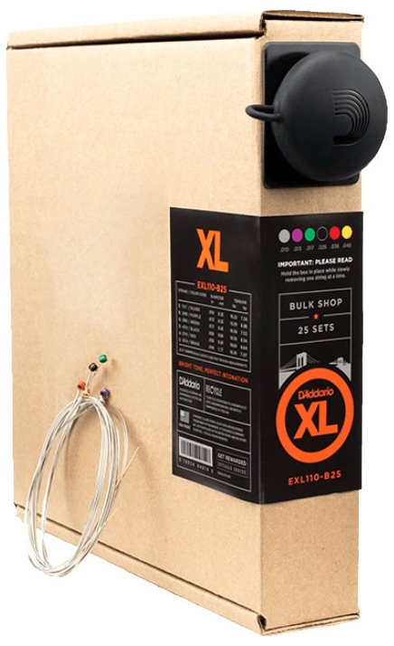 ダダリオ EXL110-B25 エレキギター弦　25セット入りバルクパック（Regular Light） EXL110B25