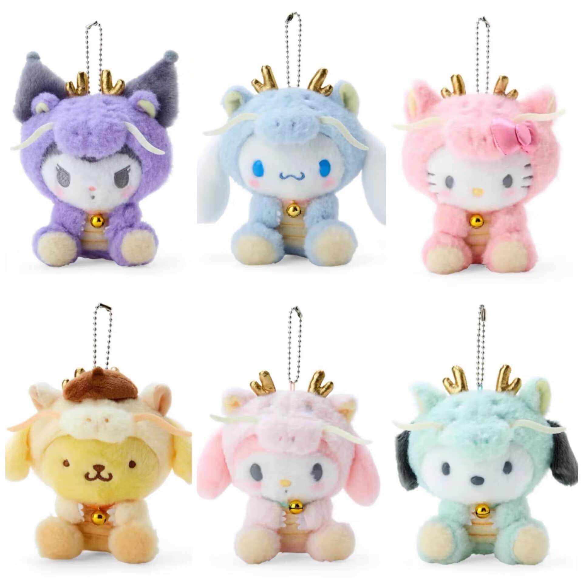 【1点ご購入 で10点プレゼントいたします】龍年シリーズ玉桂犬マイメロディプリン犬ストラップ